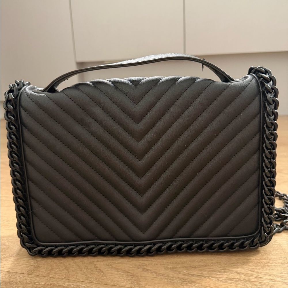 Aldo Black Quilted Chain Shoulder Bag